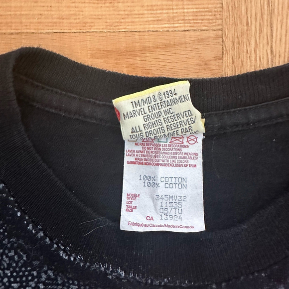 Vintage 90s The Amazing Spiderman Marvel AOP big graphic shirt 1994 - Picture 3 of 6